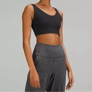 New Lululemon Align Bra A/B Cup Ribbed Black Size 6 Reversible